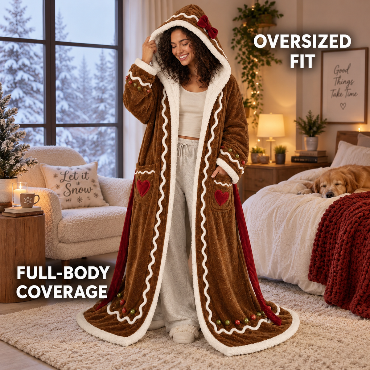 Heated Merry Wrap full length